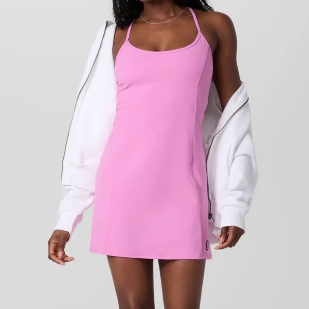 Vuori One Shot Tennis Dress | Color:‎ Azalea Pink